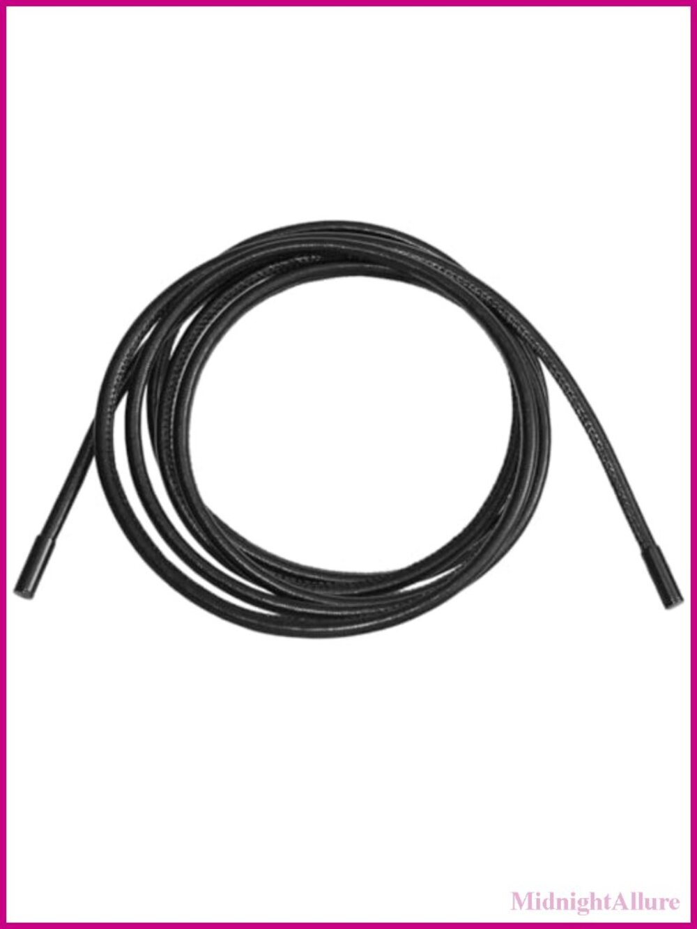 PU Leather Cord String Rope Waist Belt Thin Knotted Tie Waist Strap 63.98 Inch